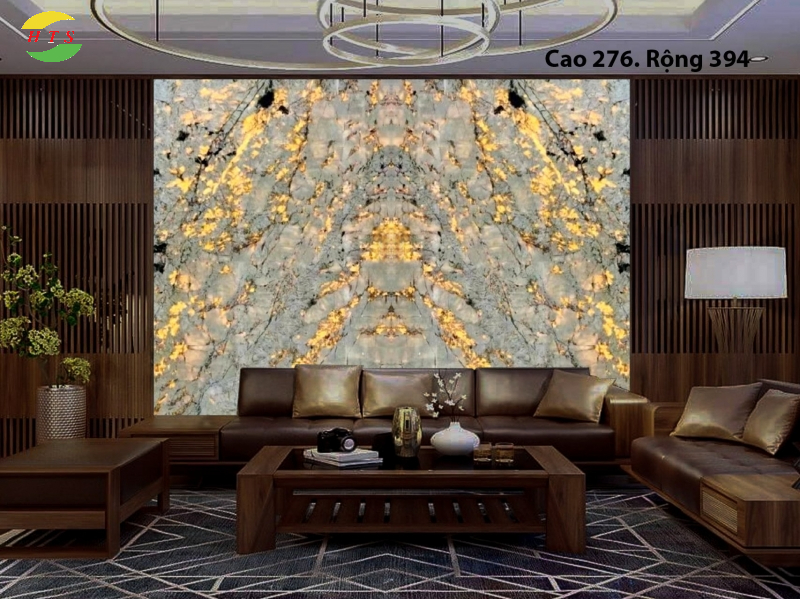 tranh đá granite trong phòng khách